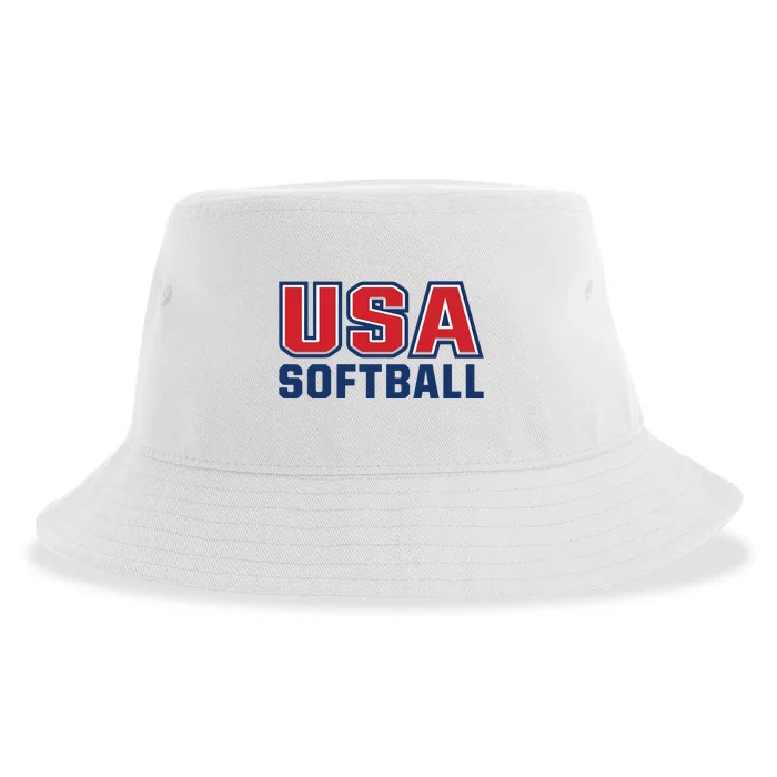 Usa Softball Sustainable Bucket Hat