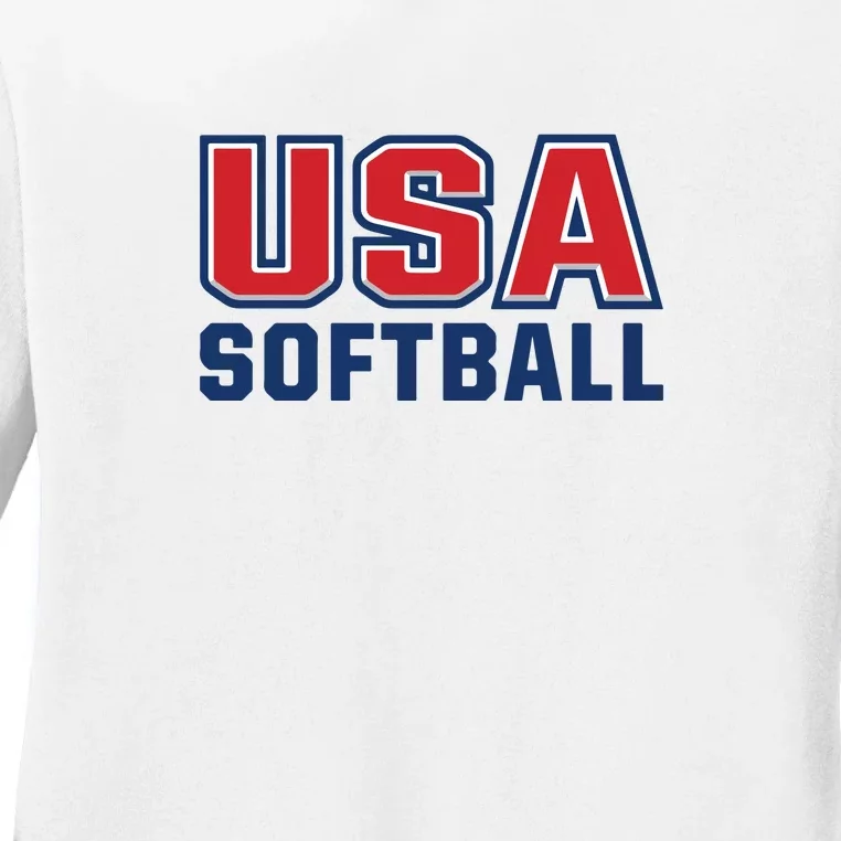 Usa Softball Ladies Long Sleeve Shirt