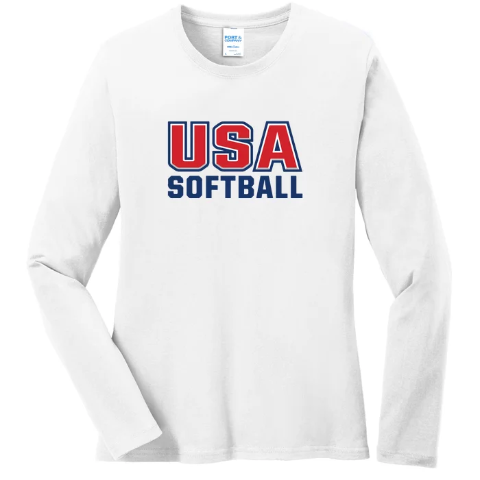 Usa Softball Ladies Long Sleeve Shirt