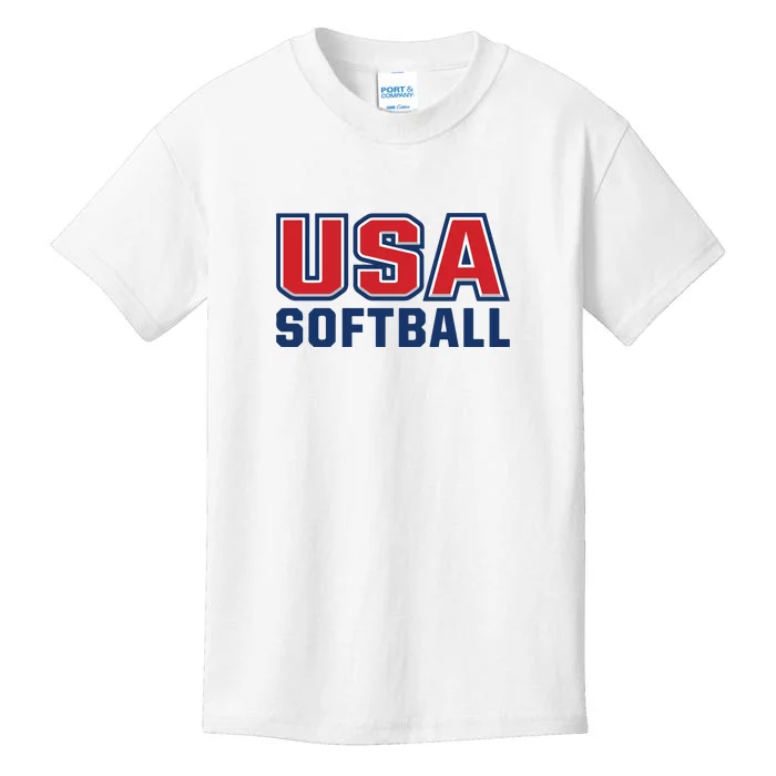 Usa Softball Kids T-Shirt