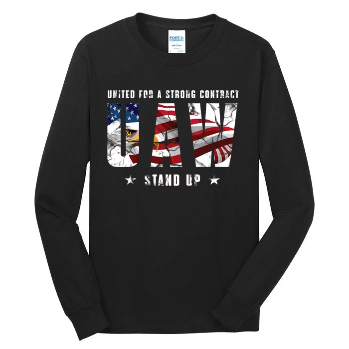 UAW Strong UAW Union UAW Laborer Worker Tall Long Sleeve T-Shirt