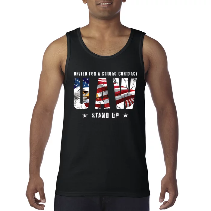 UAW Strong UAW Union UAW Laborer Worker Tank Top