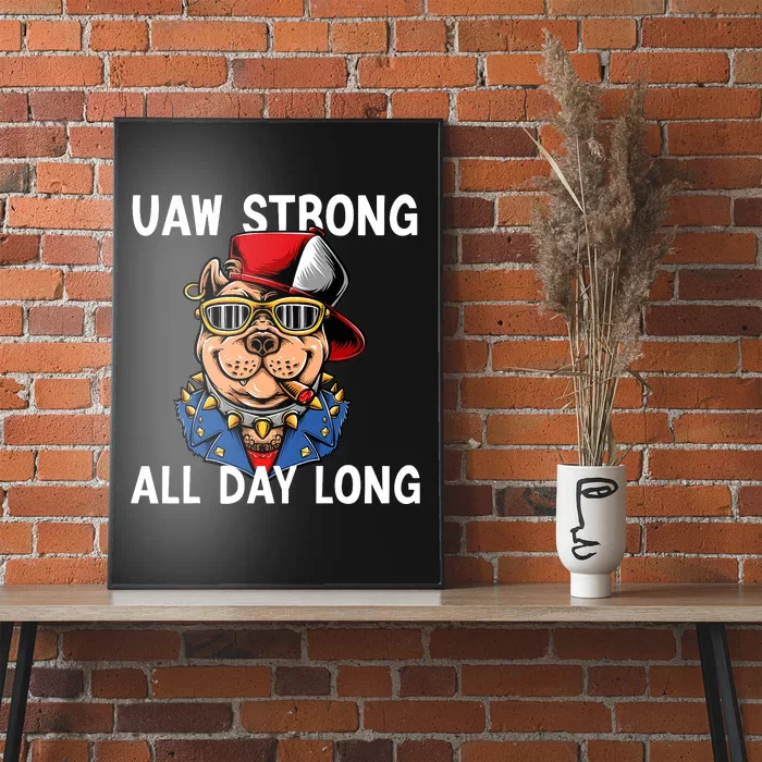 UAW Strong UAW Laborer Worker UAW Proud Union Pride Poster