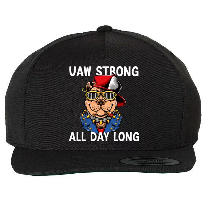 UAW Strong UAW Laborer Worker UAW Proud Union Pride Wool Snapback Cap