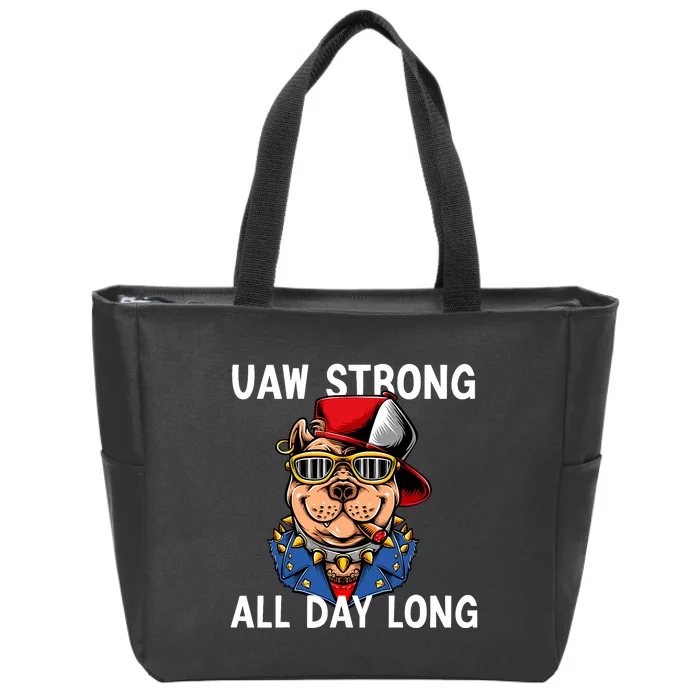 UAW Strong UAW Laborer Worker UAW Proud Union Pride Zip Tote Bag