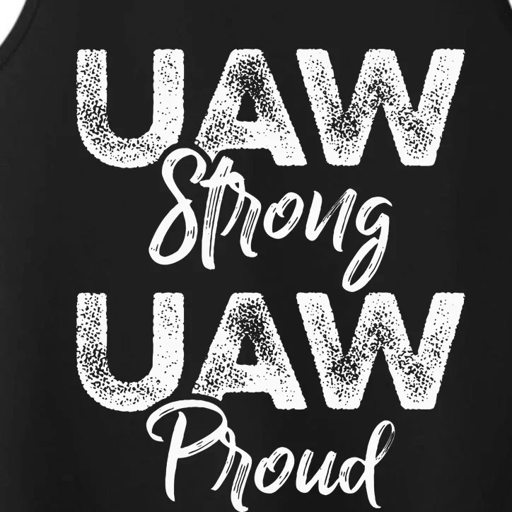 UAW Strong UAW Proud Union Pride UAW Laborer Worker Performance Tank