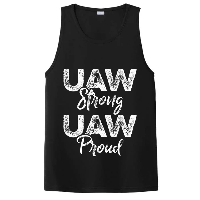 UAW Strong UAW Proud Union Pride UAW Laborer Worker Performance Tank