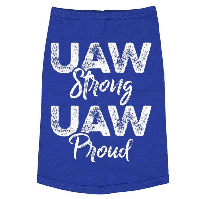 UAW Strong UAW Proud Union Pride UAW Laborer Worker Doggie Tank