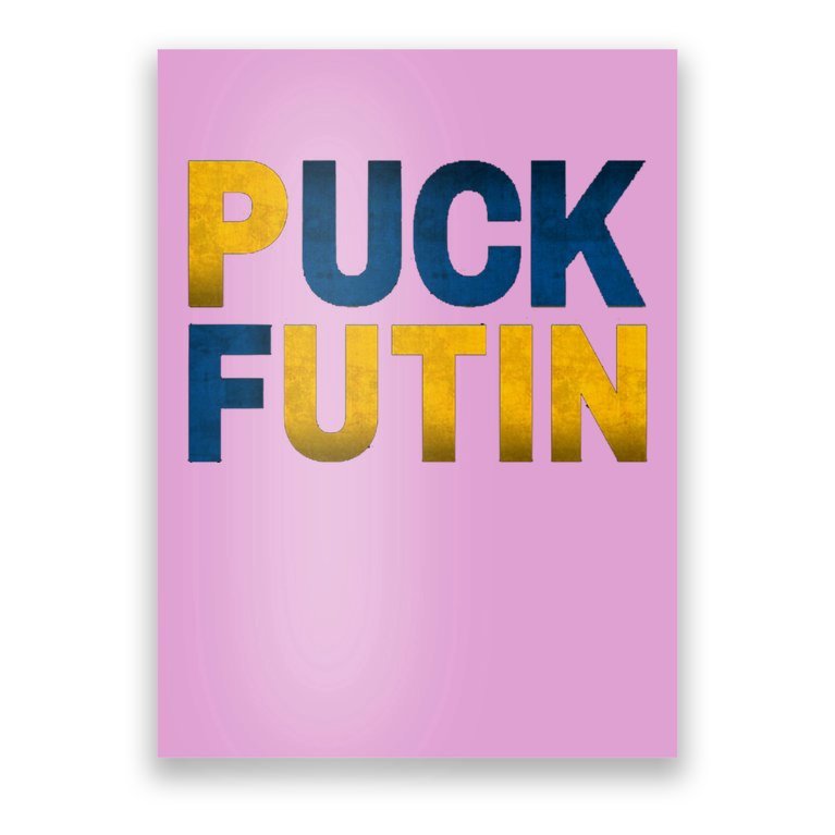 Puck Futin, I Stand With Ukraine, Support Ukraine Poster