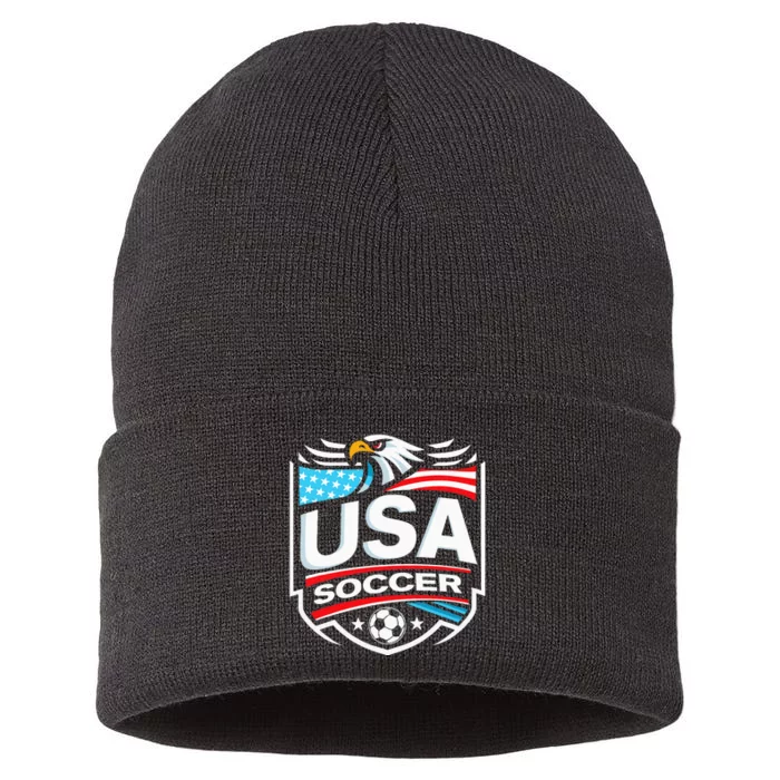 Usa Soccer Sustainable Knit Beanie