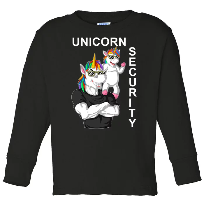 Unicorn Security Toddler Long Sleeve Shirt