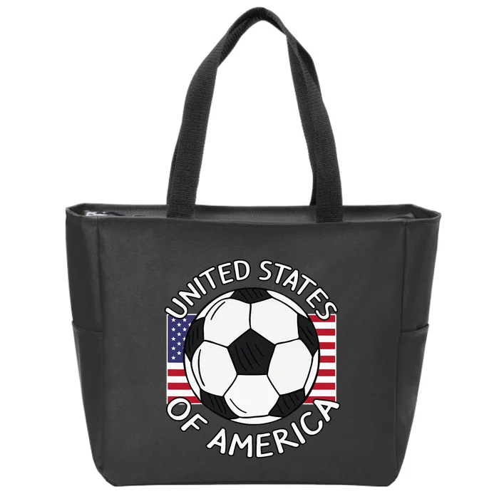 USA Soccer Zip Tote Bag