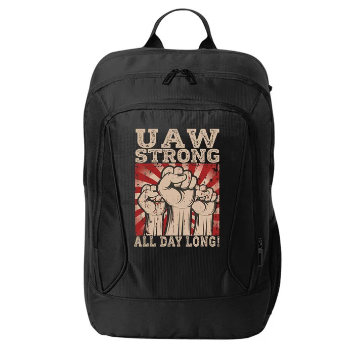 UAW Strong UAW Proud Union Pride UAW Laborer Worker City Backpack