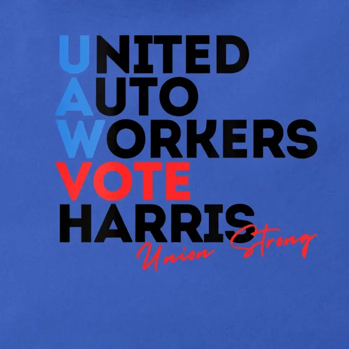 Union Strong Uaw For Harris 2024 President Election Zip Tote Bag