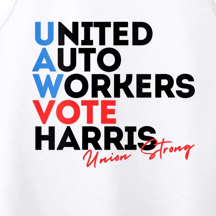 Union Strong Uaw For Harris 2024 President Election Performance Tank