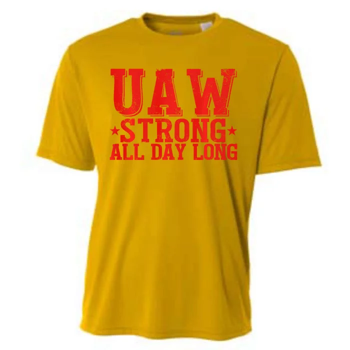 UAW Strike United Auto Workers Picket Sign UAW Design Cooling Performance Crew T-Shirt