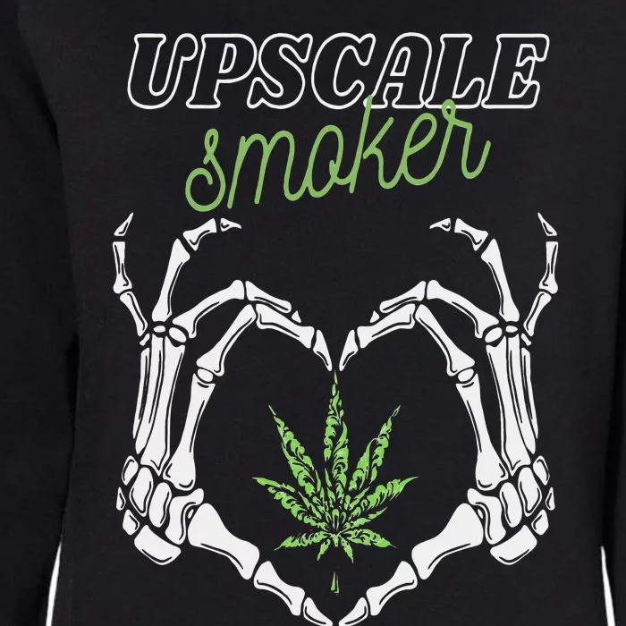 Upscale Smoker Womens California Wash Sweatshirt