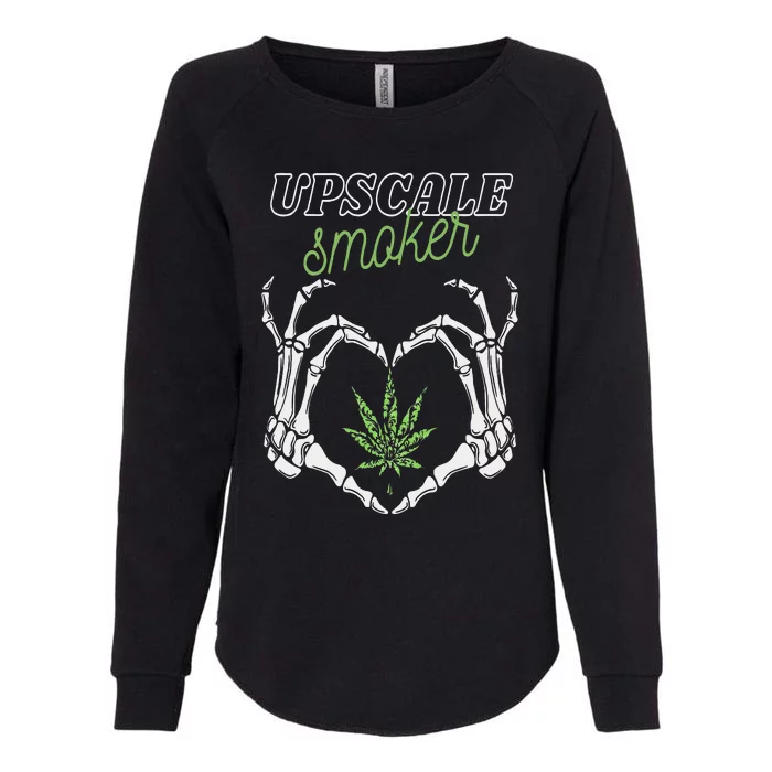 Upscale Smoker Womens California Wash Sweatshirt