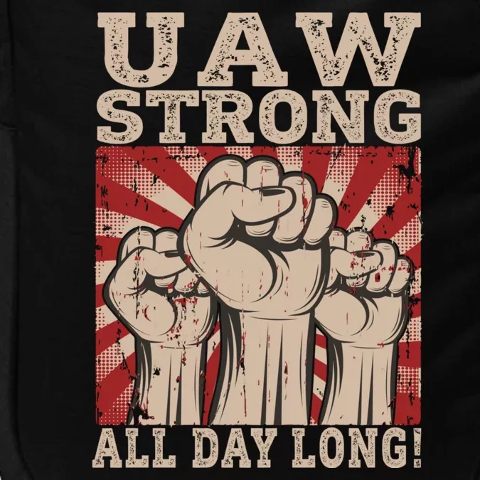 UAW Strong UAW Proud Union Pride UAW Laborer Worker Impact Tech Backpack