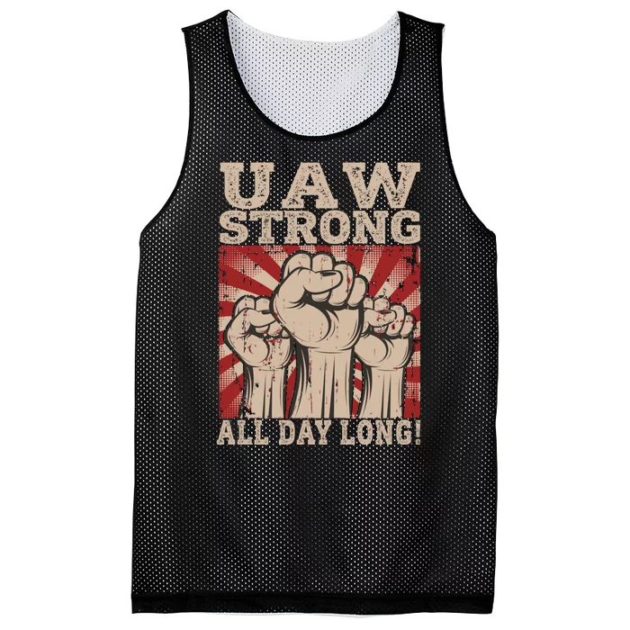 UAW Strong UAW Proud Union Pride UAW Laborer Worker Mesh Reversible Basketball Jersey Tank