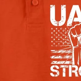 UAW Strong United Auto Workers Strike Dry Zone Grid Performance Polo