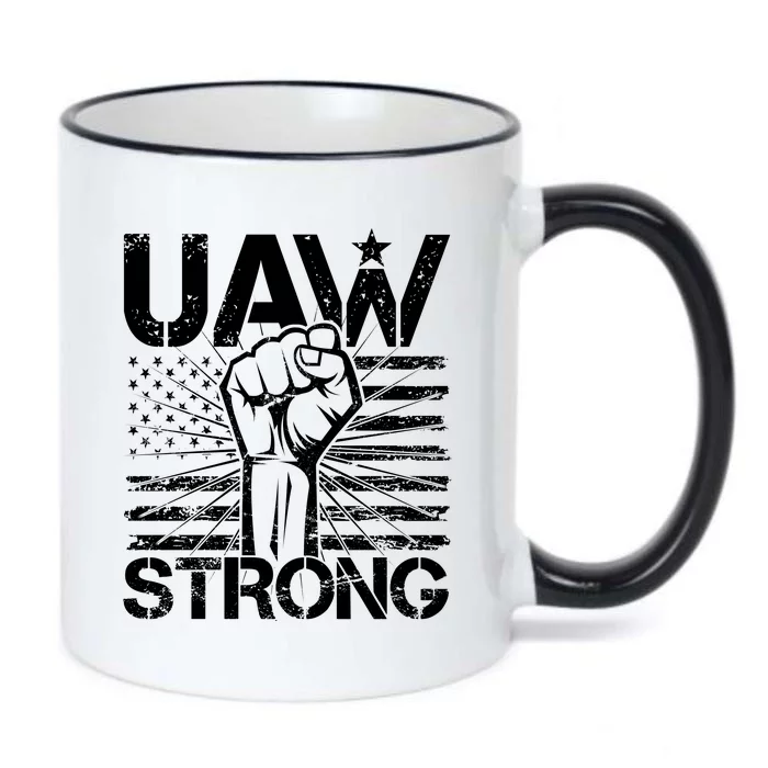 UAW Strong United Auto Workers Strike Black Color Changing Mug