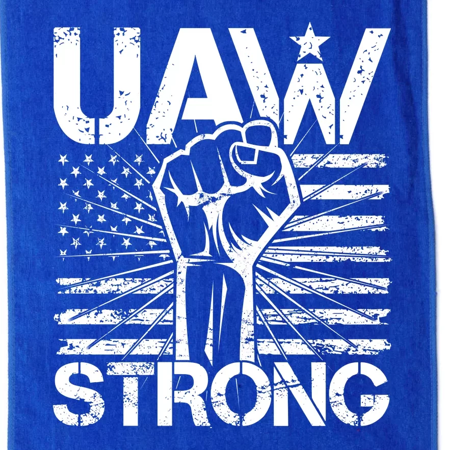 UAW Strong United Auto Workers Strike Platinum Collection Golf Towel