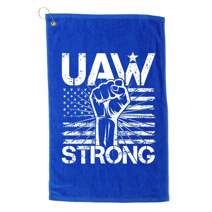 UAW Strong United Auto Workers Strike Platinum Collection Golf Towel