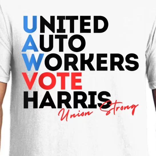 Union Strong Uaw For Harris 2024 President Election Pajama Set