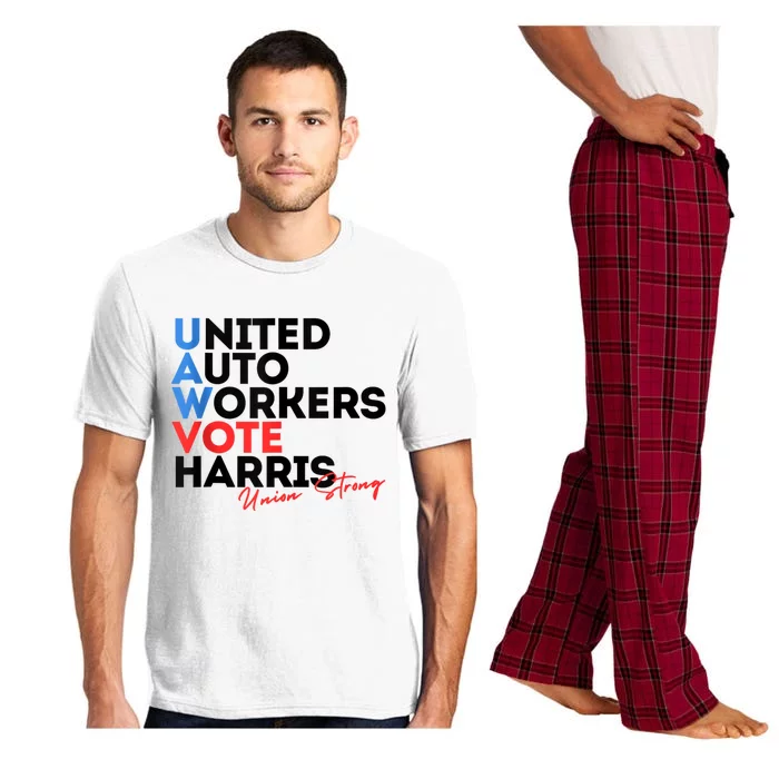 Union Strong Uaw For Harris 2024 President Election Pajama Set