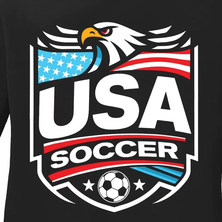 Usa Soccer Ladies Long Sleeve Shirt