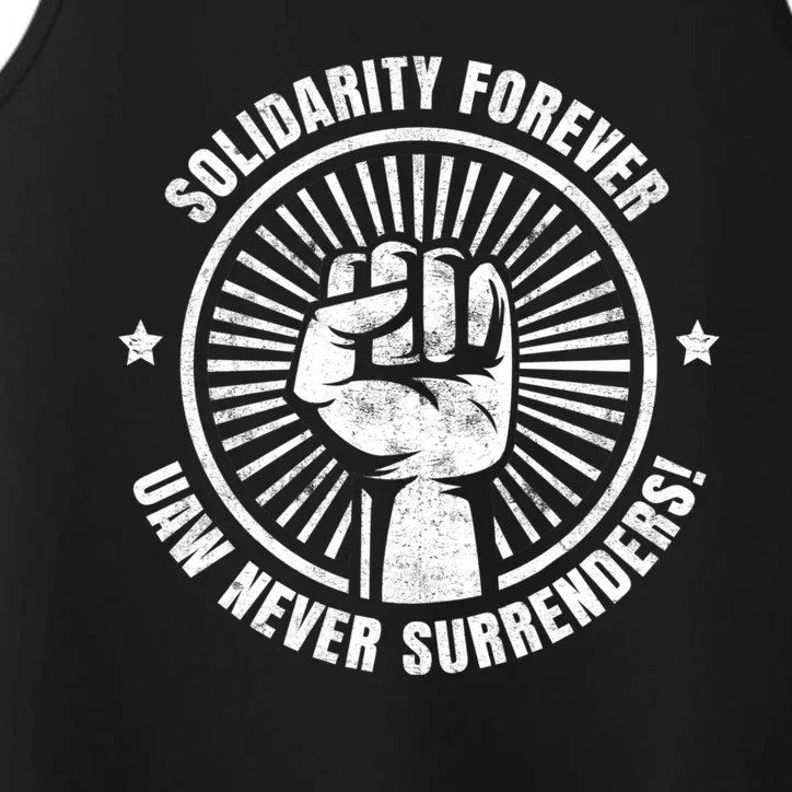 UAW Strong UAW Proud Union Pride UAW Laborer Worker Performance Tank