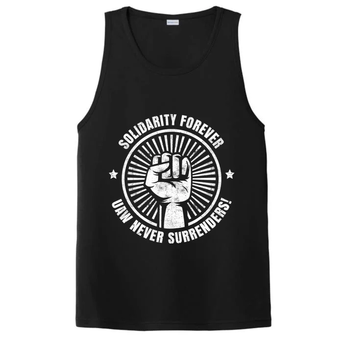 UAW Strong UAW Proud Union Pride UAW Laborer Worker Performance Tank