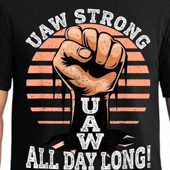 UAW Strong UAW Proud Union Pride UAW Laborer Worker Pajama Set