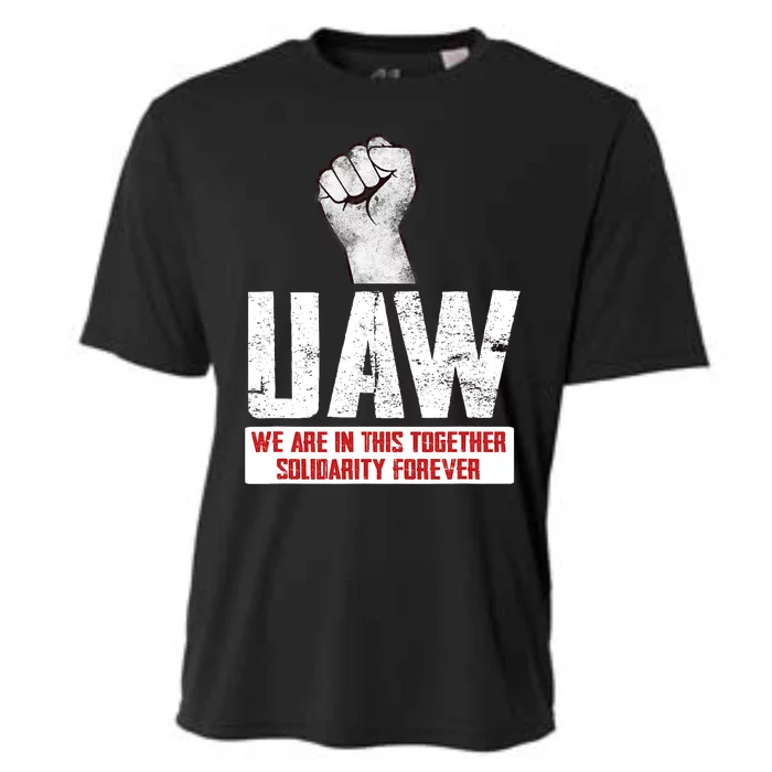 UAW Strike United Auto Workers Union UAW Strong Cooling Performance Crew T-Shirt