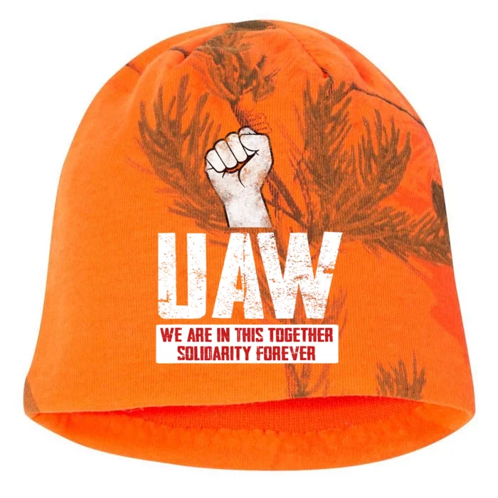 UAW Strike United Auto Workers Union UAW Strong Kati - Camo Knit Beanie