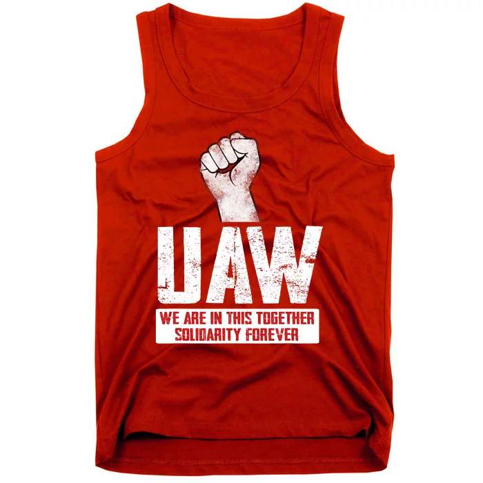 UAW Strike United Auto Workers Union UAW Strong Tank Top