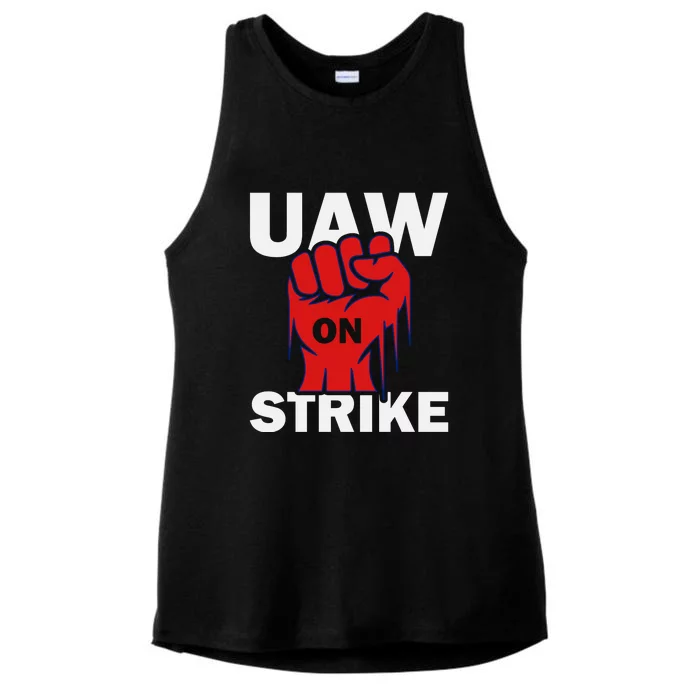 UAW Strike United Auto Workers UAW Ladies Tri-Blend Wicking Tank