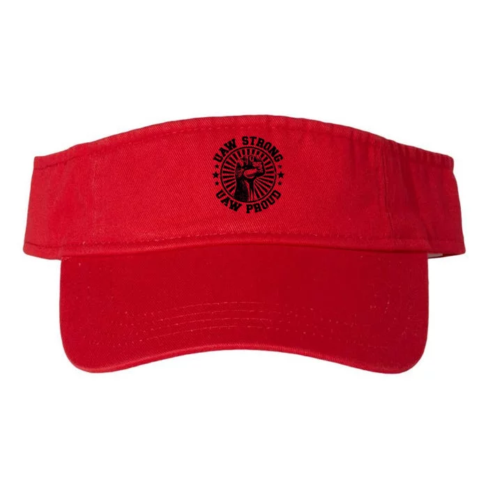 Uaw Strike United Auto Workers Union Uaw Strong Red Valucap Bio-Washed Visor