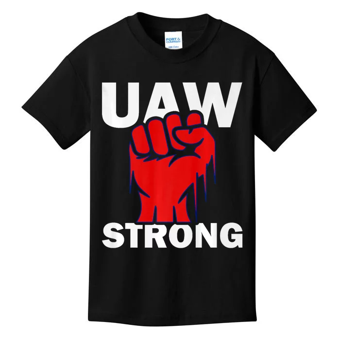 UAW Strong United Auto Workers UAW Proud Kids T-Shirt