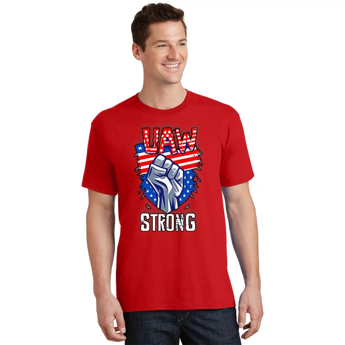 UAW Strong United Auto Workers Strike Union Support Red T-Shirt