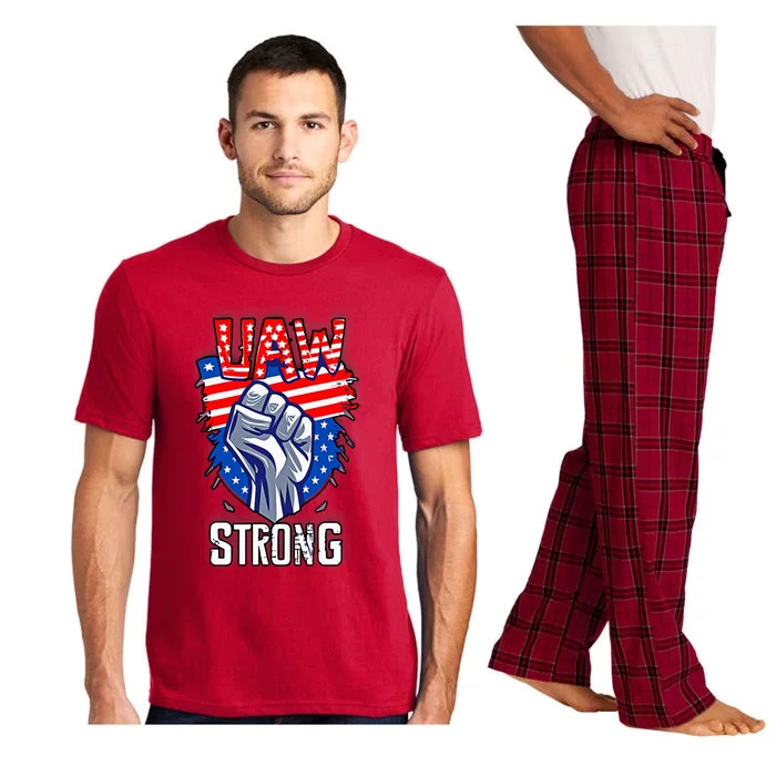 UAW Strong United Auto Workers Strike Union Support Red Pajama Set