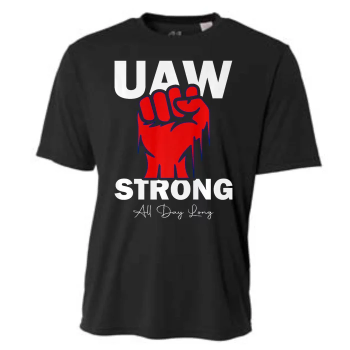 UAW Strong UAW Proud United Auto Workers UAW Strike Cooling Performance Crew T-Shirt