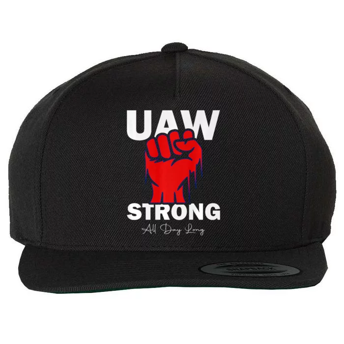 UAW Strong UAW Proud United Auto Workers UAW Strike Wool Snapback Cap