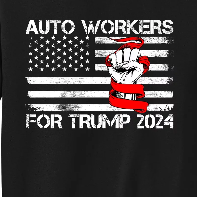 Uaw Strong Uaw Proud Union Pride Auto Workers For Trump Sweatshirt