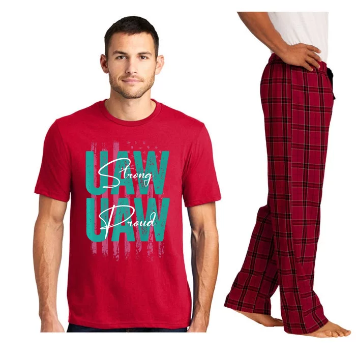 UAW Strong UAW Proud Union Pride UAW Laborer Worker Pajama Set