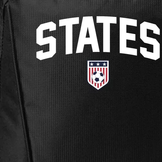 States United USA Soccer Flag American Flag Football Jersey City Backpack