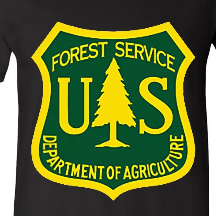 United States Us Forest Service Departt Of Agriculture V-Neck T-Shirt