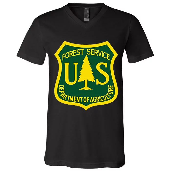 United States Us Forest Service Departt Of Agriculture V-Neck T-Shirt