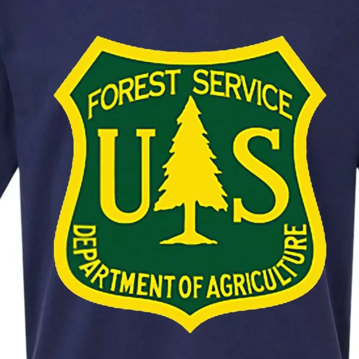 United States Us Forest Service Departt Of Agriculture Sueded Cloud Jersey T-Shirt